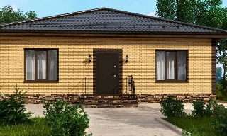 Проекты одноэтажных домов из кирпича | Строй-Клы - Клинцы от 3575 рублей